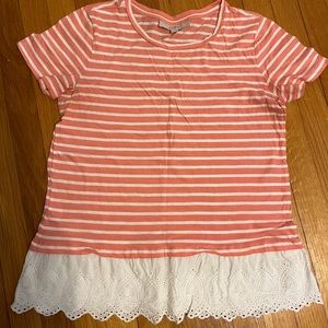Ann Taylor LOFT brand Embellished T-Shirt - size Medium.